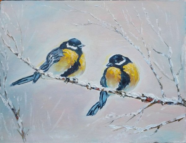 Синица картина