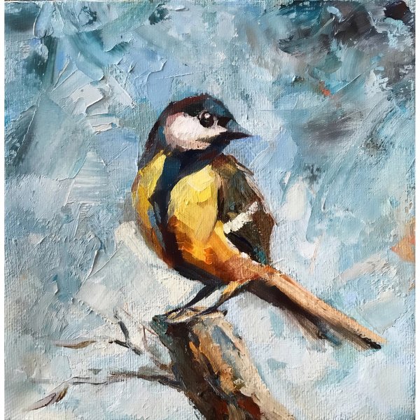 Павел Еськов художник картина синицы