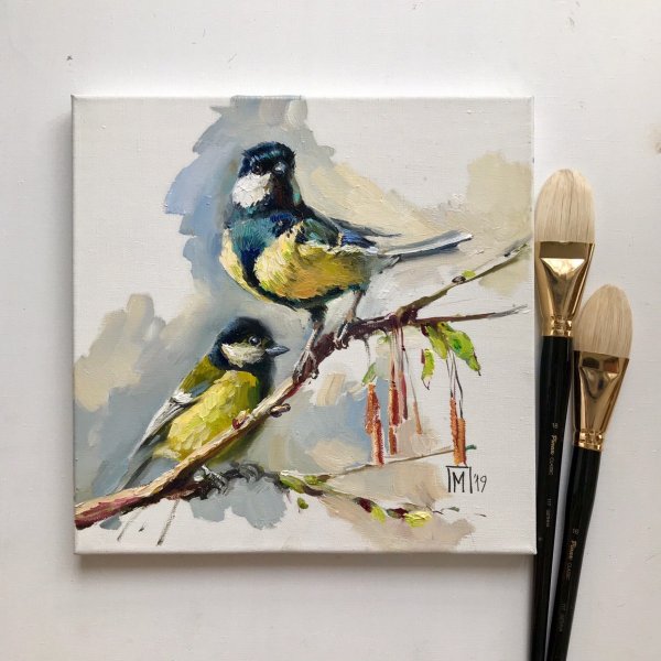 Художница Мария Павлова птички