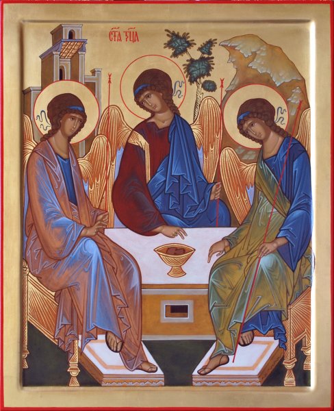 Андрей Рублев Троица икона