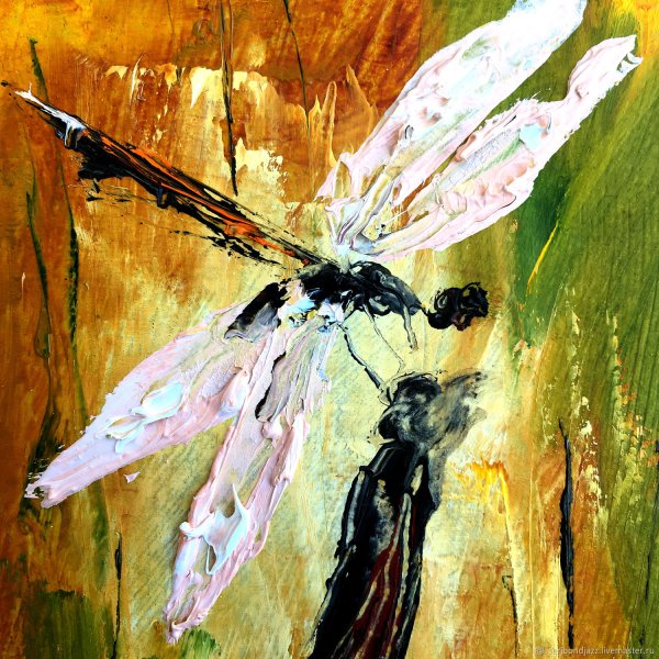 Картина маслом Стрекоза