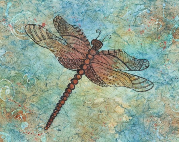 Стрекоза в живописи картины