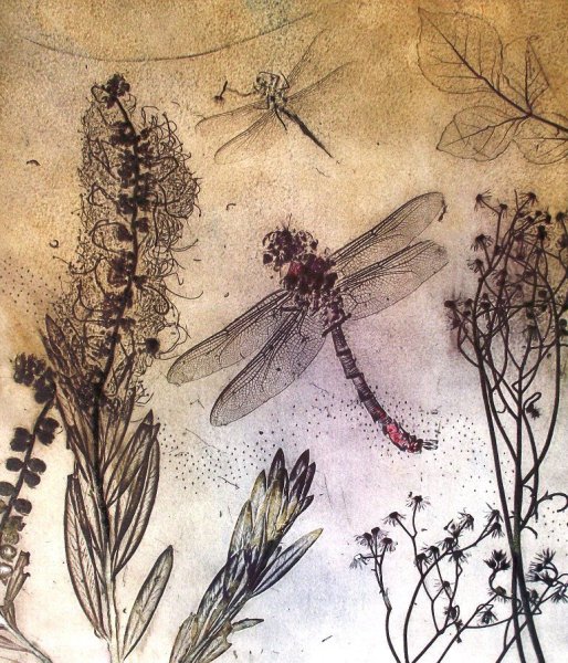 Китайская живопись мотылёк