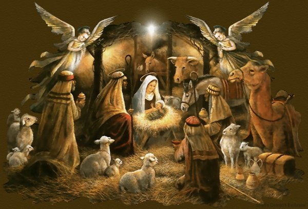 Рождественский вертеп Иисус Христос