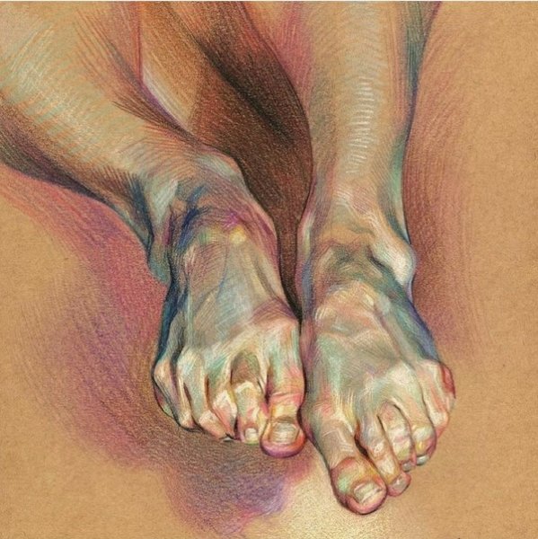 Ноги акварель