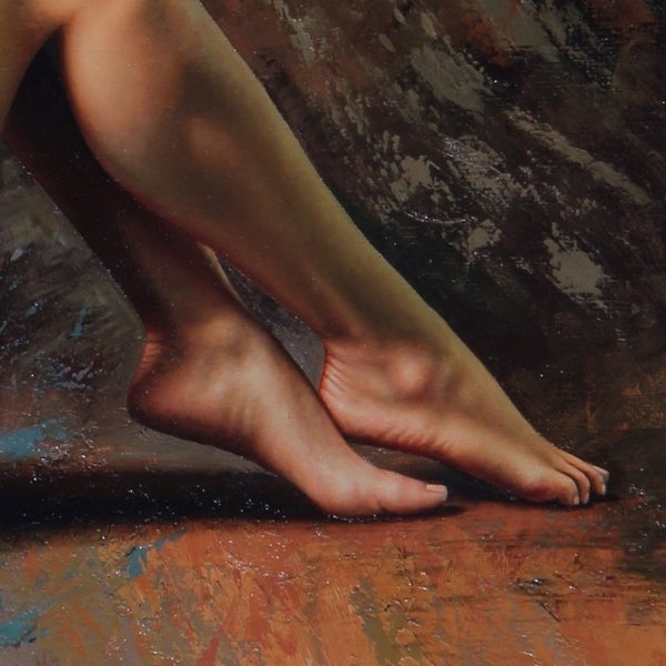 Стопы ног живопись