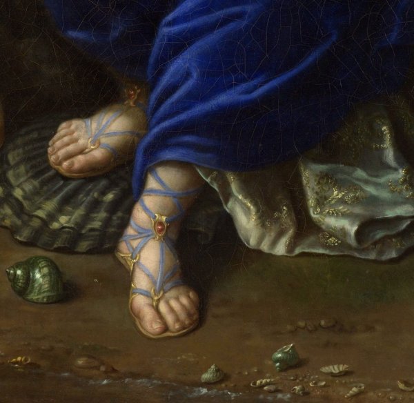 Этюд стопы ног в живописи