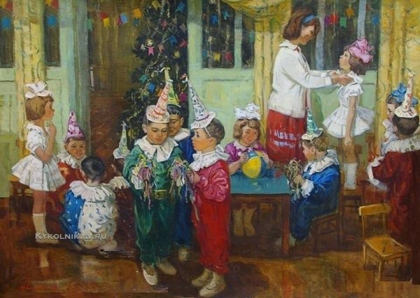 Новогодняя елка в Советской живописи