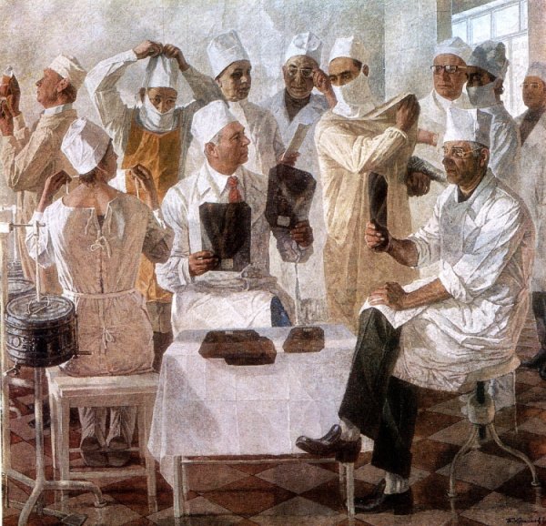 Художник Курнаков Андрей Ильич (1916-2010)_портрет хирурга