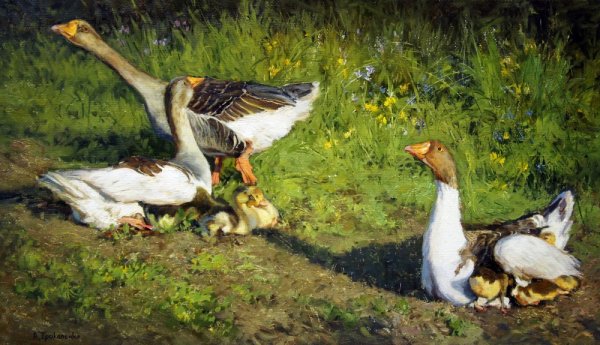 Гуси в живописи
