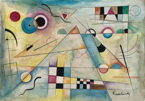 Василий Кандинский первая Абстрактная акварель