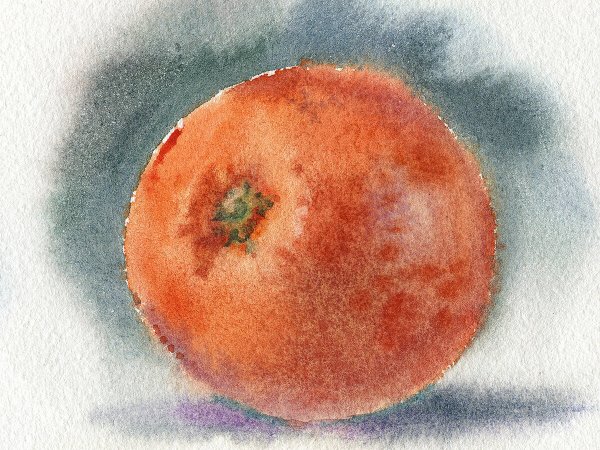 Акварель с грануляцией