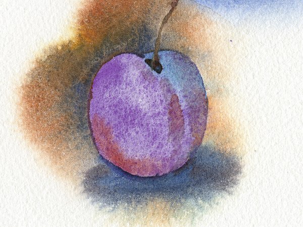 Акварель с грануляцией