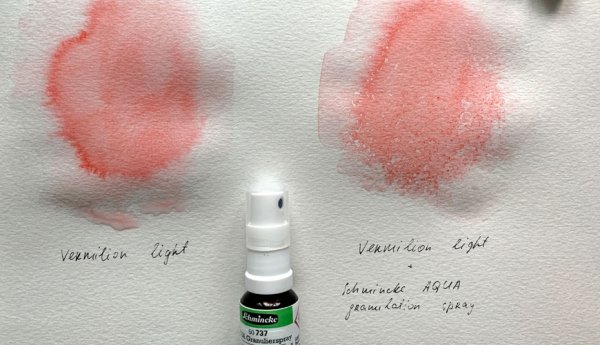 Акварель с грануляцией