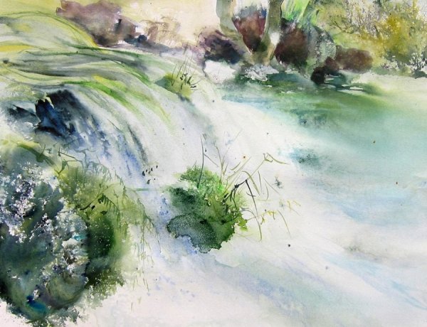 Весенняя акварель Reine Marie Pinchon