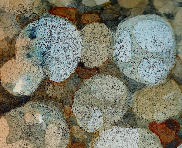 Акварель с грануляцией