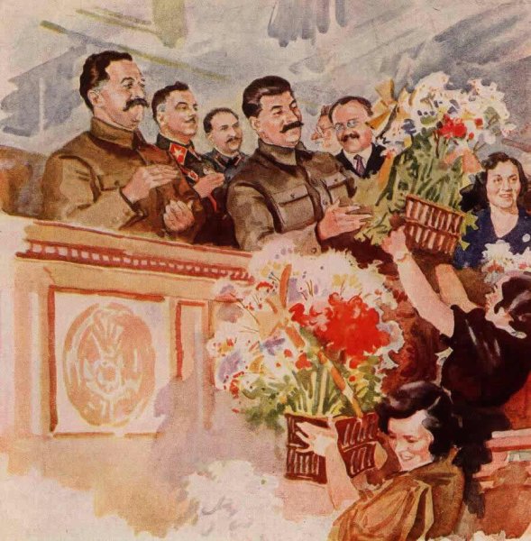 Товарищи к.е. Ворошилов и а.м. Горький в тире ЦДКА