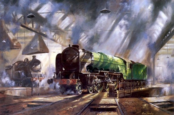 Алан Фирнли художник картины Паровозов