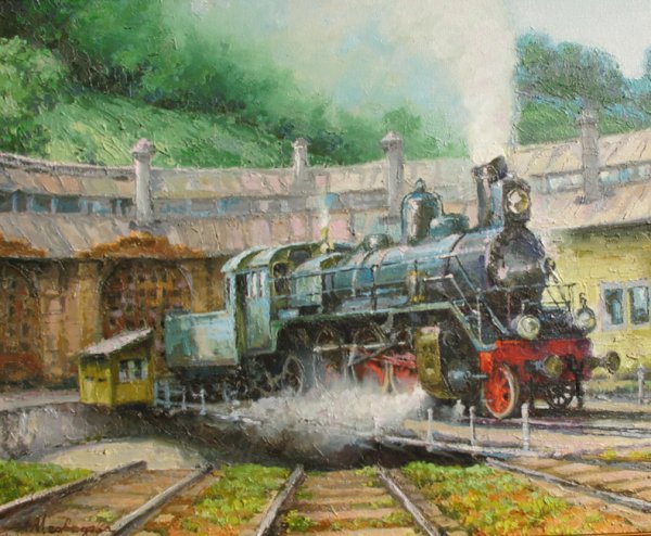 Алан Фирнли художник картины Паровозов