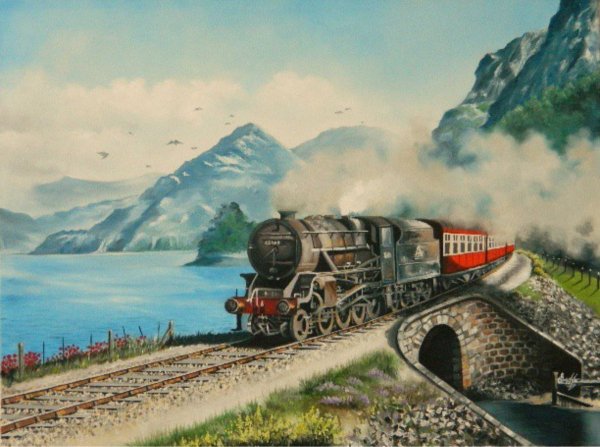 Паровоз картина