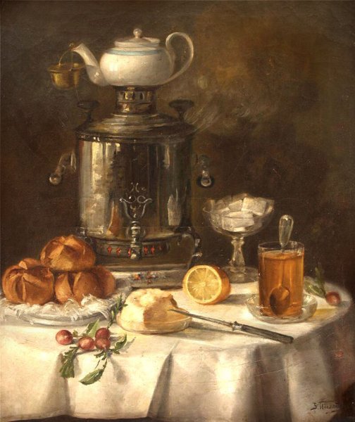 Пчёлин Владимир Николаевич натюрморт с самоваром