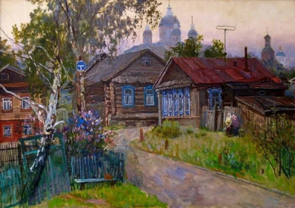 Художник Инесса Сафронова картины деревня