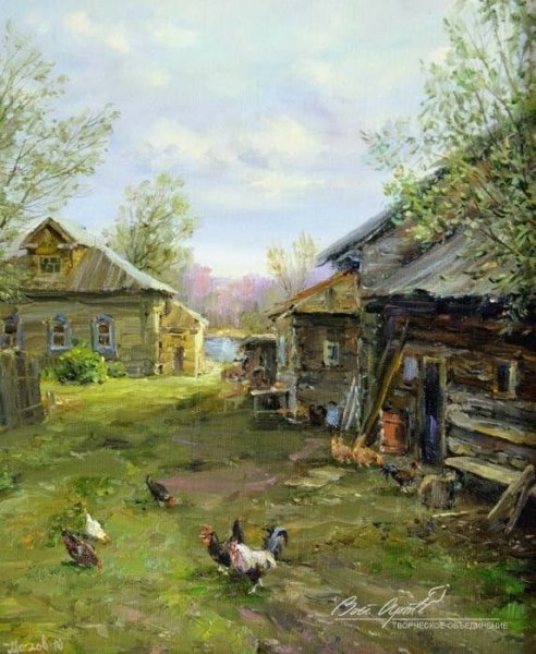 Художник Сергей Малов Деревенские пейзажи