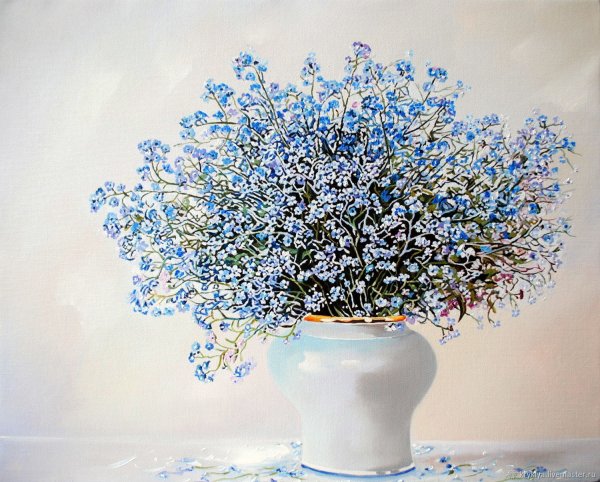 Незабудки картина маслом