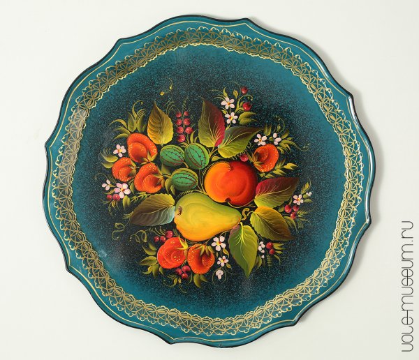 Уральская роспись Нижнетагильский поднос
