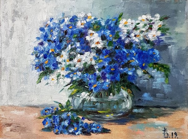 Незабудки в вазе