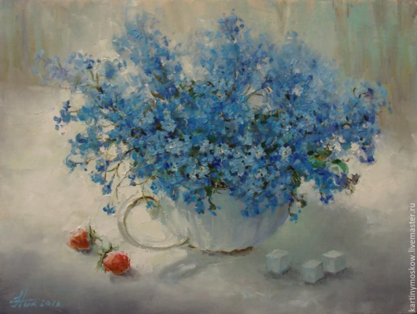 Незабудки пастелью