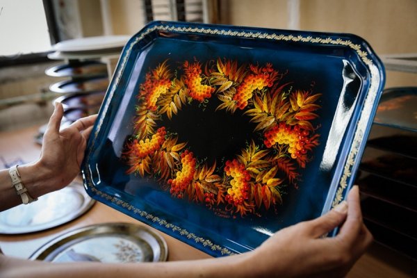 Тагильская роспись подноса технология