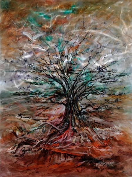 Дарио Кампаниле живопись по металлу