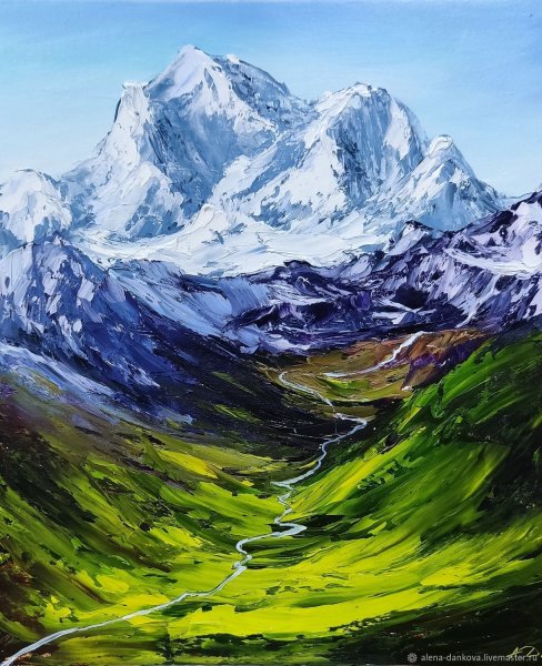 Картины горы Кавказа