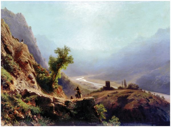 В горах Кавказа, 1879 г. Лев лагорио