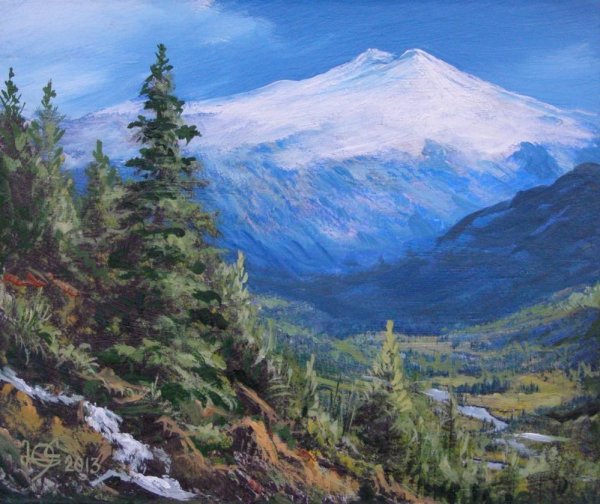 Картины художник Айдемир Саидов горы