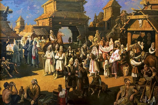 Новгородское вече Васнецов