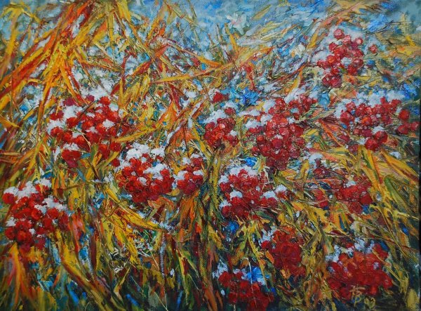 Картина рябина Грабарь