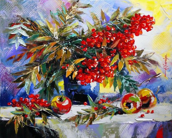 Художник Демиденко Сергей рябина