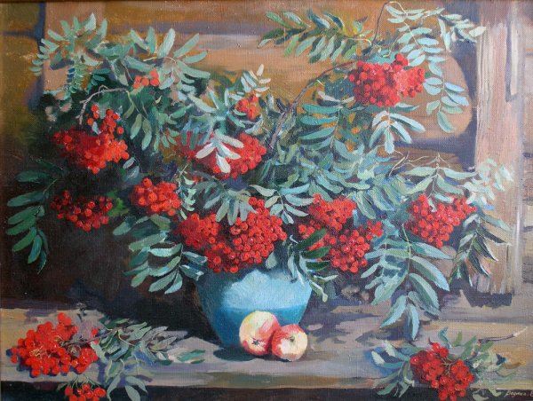 Павел Еськов художник рябина