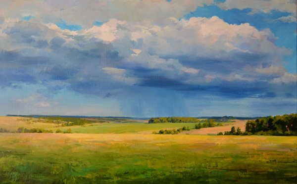 Степной пейзаж живопись