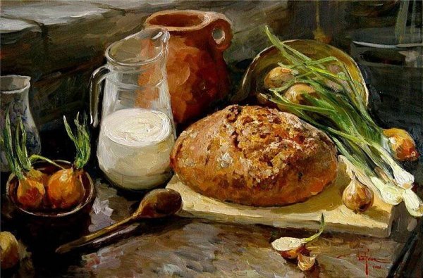 «Натюрморт с хлебом» Владимира Стожарова