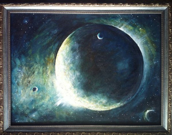 Космос живопись маслом