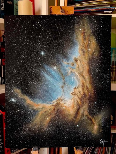 Космос живопись маслом