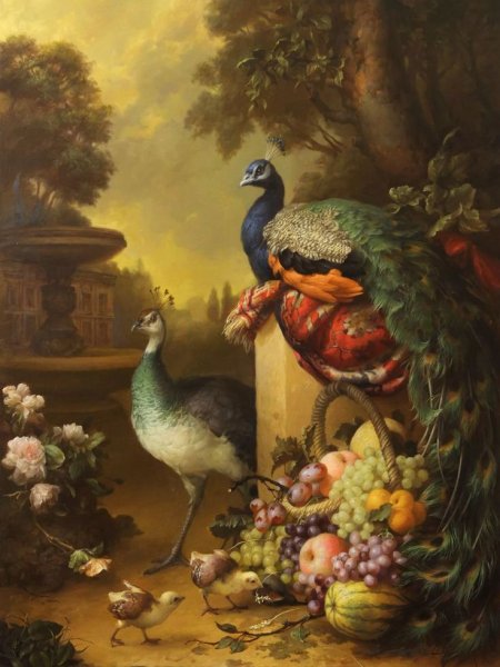 Павлины алмазная мозаика 5 д