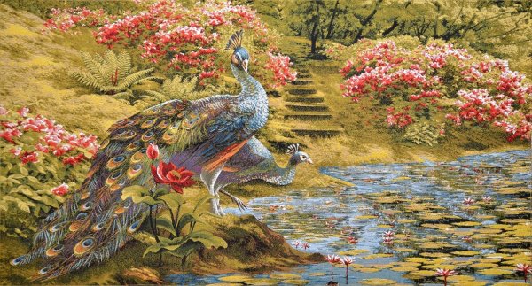 Павлины Восточная живопись