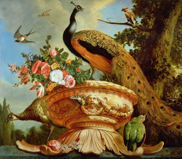 Алмазная мозаика 40х50 Павлины