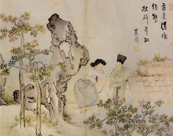 Корейский художник Хевон