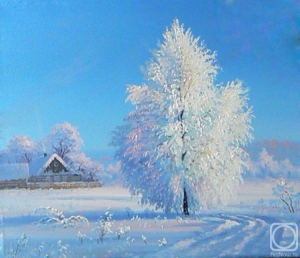 Художник Олег Кангин зима