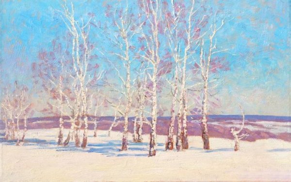 Игорь Панов березы картины